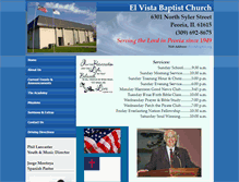 Tablet Screenshot of elvistabaptist.org